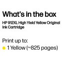 HP 912XL suure mahuga kollane tint
