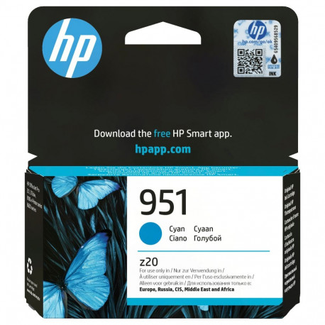 HP 951 originaal tindikassett CN050AE BGX tsüaan standardmaht 700 lehte 1-pakk Officejet