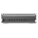 "DIGITUS CAT 6A, Klasse E Patch Panel, geschirmt, schwarz"