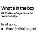 "HP 83A original Toner cartridge CF283A black standard capacity 1.500 pages 1-pack"