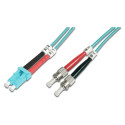"DIGITUS LWL Patchkabel LC -> ST 3.00m Multimode Duplex OM3"
