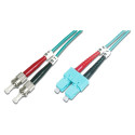 Digitus valguskaabli ühenduskaabel ST -> SC 2.00m multimode duplex OM3