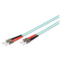 "DIGITUS LWL Patchkabel ST -> ST 1.00m Multimode Duplex OM3"