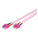 DIGITUS valguskaabli ühenduskaabel SC -> SC 1.00m Multimode Duplex OM4