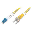 "DIGITUS LWL Patchkabel LC -> ST 2.00m Singlemode Duplex OS2"