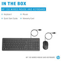 HP 150 juhtmega hiire ja klaviatuuri komplekt (P)