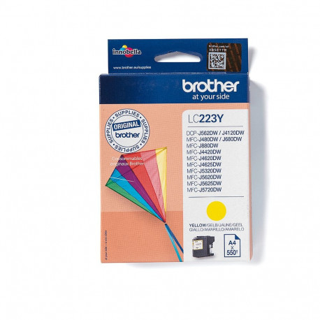 "Brother Tinte LC-223Y Gelb bis zu 550 Seiten nach ISO/IEC 24711"
