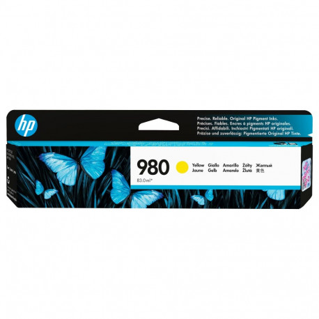 "HP 980A original Ink cartridge D8J09A yellow standard capacity 83ml 6.600 pages 1-pack Office jet E