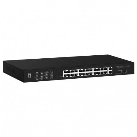 Lüliti 24x GE GEP-2841 2xGSFP 19" 370W 24xPoE+