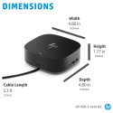 HP USB-C Dock G5 must dokkimisjaam 100W