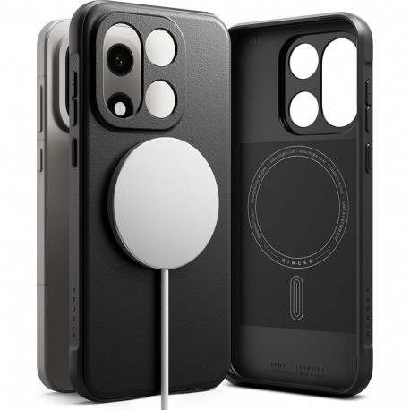 Kaitseümbris Onyx Magnetic, OnePlus 15, must, Qi2/MagSafe ühilduv, Ringke