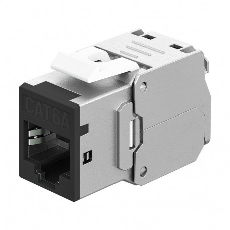 Goobay Keystone Module RJ45 CAT 6A, STP, Slim black