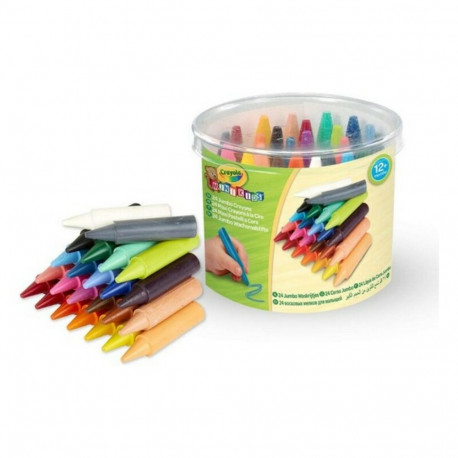 Värvilised poolrasvpliiatsid Crayola 2.0784 Pestav (24 pcs)