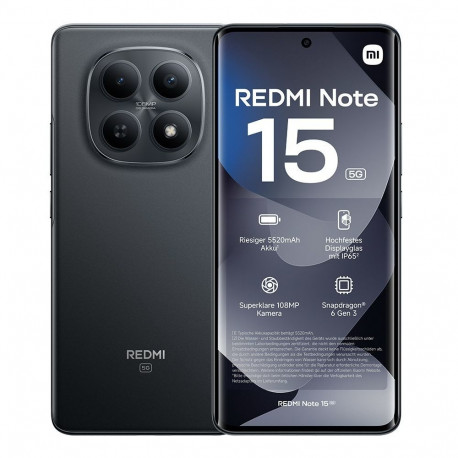 Xiaomi Redmi Note 15 5G 6/128GB Black