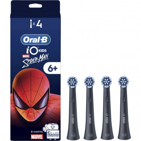 Oral-B Replacement brush heads | iO kids Refills Spiderman | Heads | For kids | Number of brush head