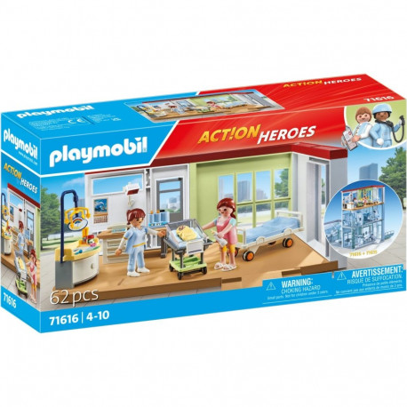 PLAYMOBIL 71616 Action Heroes Maternity Ward, construction toy