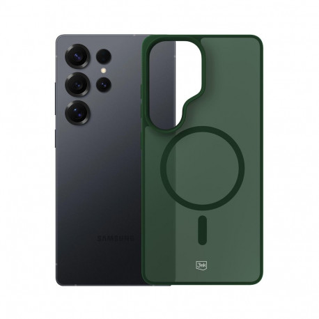 3mk Smoke MagCase for Samsung Galaxy S25 Ultra - Green-Translucent