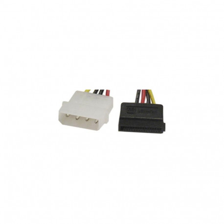 Deltaco SATA-S power cable Yellow Molex (4-pin) SATA 15-pin