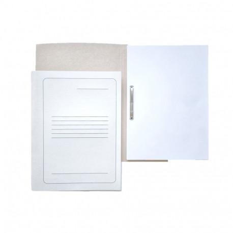 Archival binder with metal pin, A4, 350gsm, white