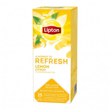 Black tea LIPTON Lemon 25 pcs in a foil envelope