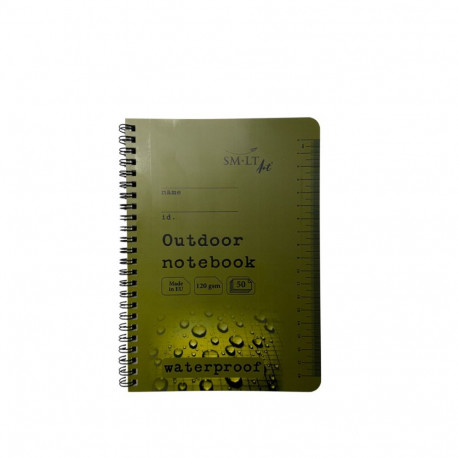 Kaustik spiraalköites A5 (210x148mm) ruuduline veekindel 50 lehte