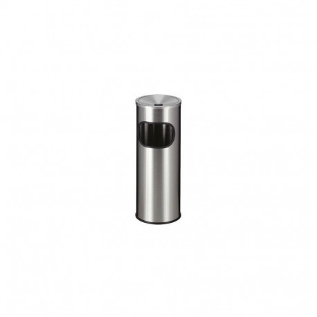 Prügikast tuhatoosiga D-24cm, H-61cm + siseämber 9l/ roostevaba