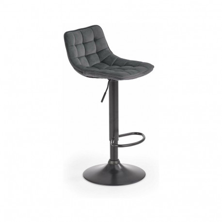 BAR CHAIR H-95 BLACK/GREY 44X43X84-106