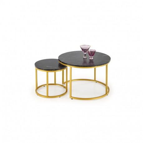 TABLE COFFEE PAOLA BLACK 60X40CM
