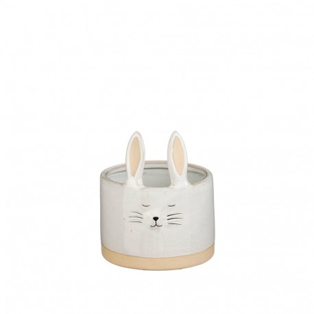 Keraamiline pott Rabbit D13 H15cm, valge