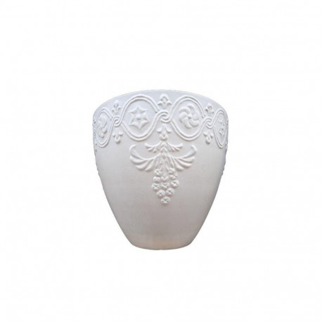 FLOWER POT SPW OM41 D41 WHITE STONE