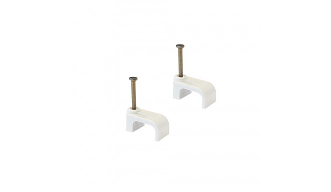 CLIPS CABLE CHF4.1X6 WHITE 20PCS