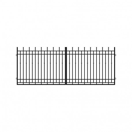 DECORATIVE GATE BREMA 150X400CM BLACK