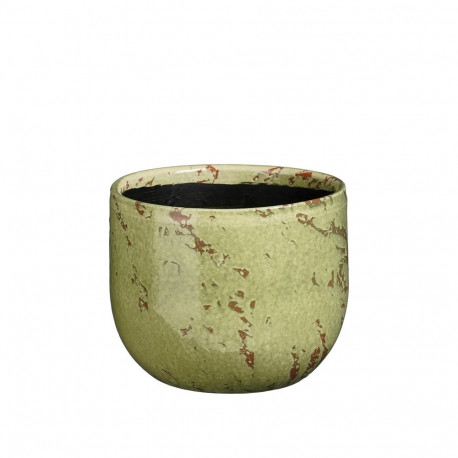 CERAMIC POT SANDRO D16 H14CM GREEN