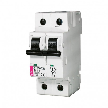 CIRCUIT BREAKER ETIMAT10 C16A 2P