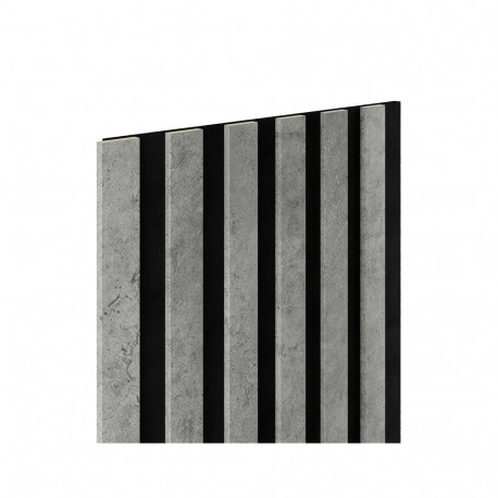 Akustiline paneel 270X30 CM hall / must