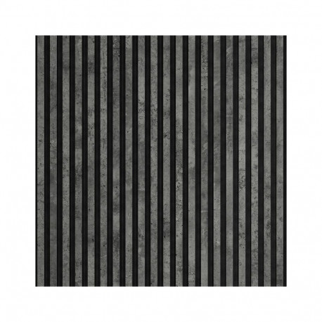 Akustikapaneel 2.7X0.3X0.013, hall/must