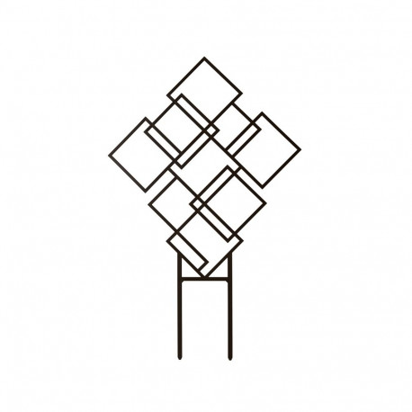 Plastikust taimetugi 46x29.9cm must