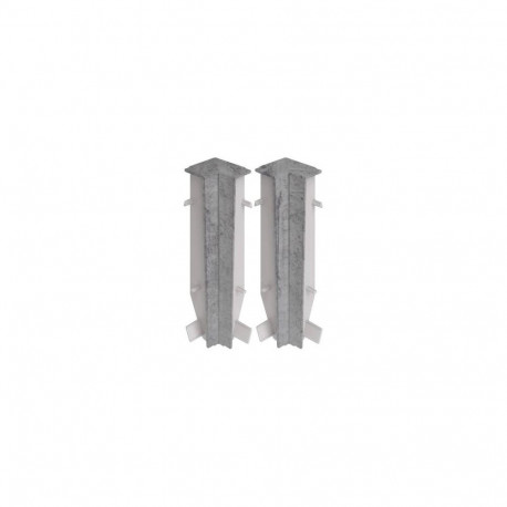 Hallid PVC põrandaliistu sisenurgad ML80, 2pcs (25)