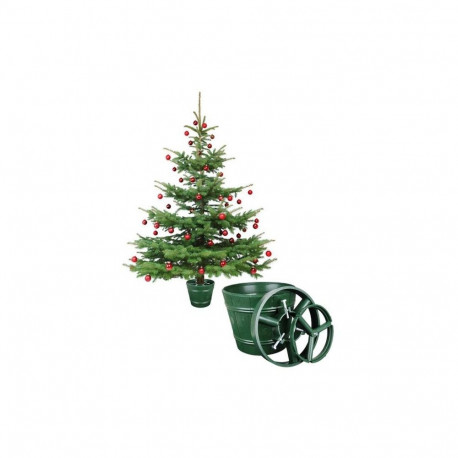 PLASTIC CHRISTMAS TREE POT+2 RINGS D29.