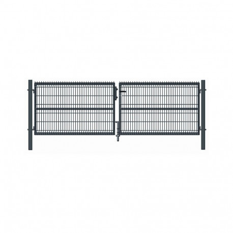 Hall paneeltäitega värav 400X123CM