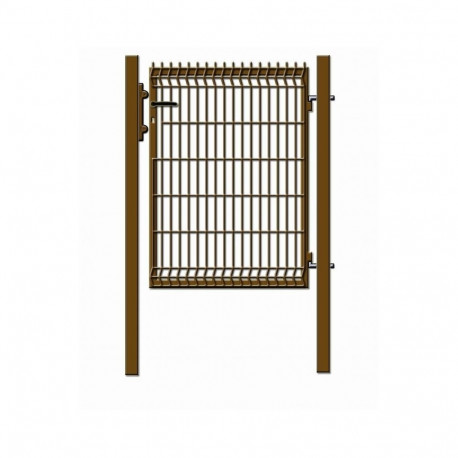 WICKET WITH PANEL 1000X1230 BROWN 60X60