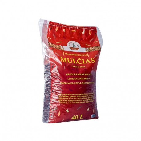 LARCH BARK MULCH 10-25MM 40L