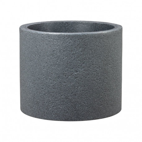 Plastist lillepott 130/50 must graniit D50