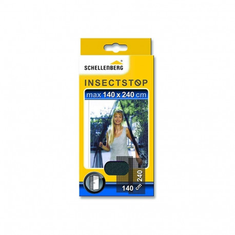 FLYSCREEN FOR DOORS 140X240CM BLACK