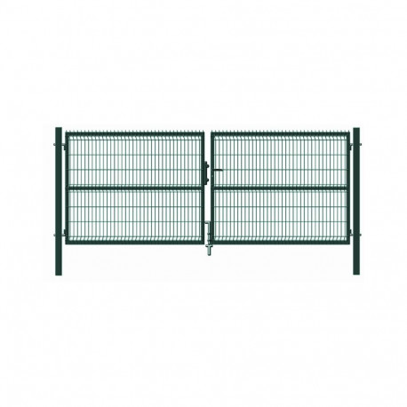 GREEN GATE WITH PANEL INFIL 400X153CM