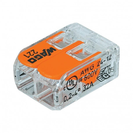 Kaabliühendus 221-412/5 2X0.02-4 mm² (5)