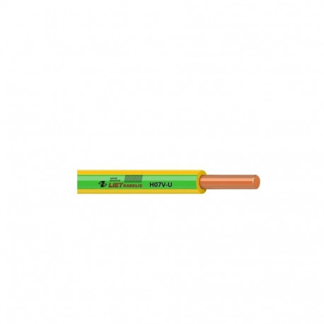 Juhe H07V-U 10 kollane/roheline (100)