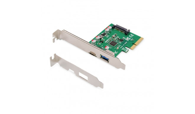 DIGITUS PCIe card, USB Type-C™ + USB-A