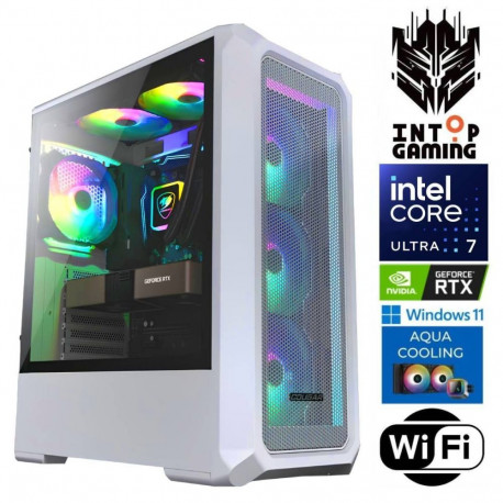 INTOP AQUA Ultra 7 265KF 64GB DDR5 500SSD M.2 NVME+4TB RTX5060Ti 8GB WiFi WIN11