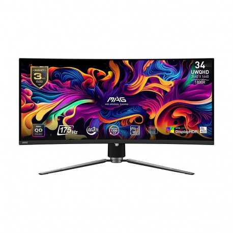 Monitor MAG 341CQP QD-OLED 34 inches/QD-LED/UWQHD/Curved/175Hz/Black
